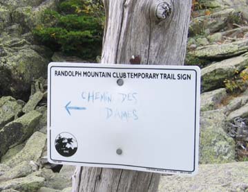 Chemin des Dames trail sign (photo by Mark Malnati)