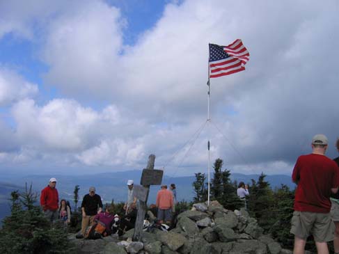 Flag on Mount Jackson (photo by Mark Malnati)