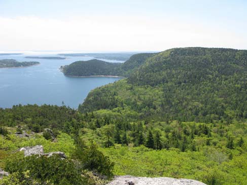 Looking back to Flying Mountain from Acadia Mountain (photo by Mark Malnati)