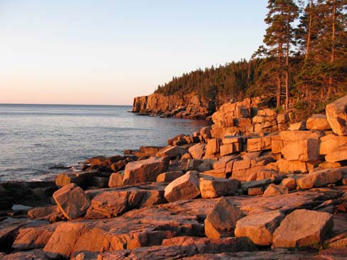 Sunrise on Otter Cliffs (photo by Mark Malnati)