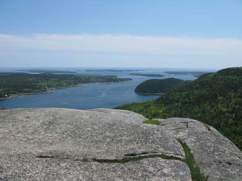 Southwest Harbor seen from Acadia Mountain (photo by Mark Malnati)