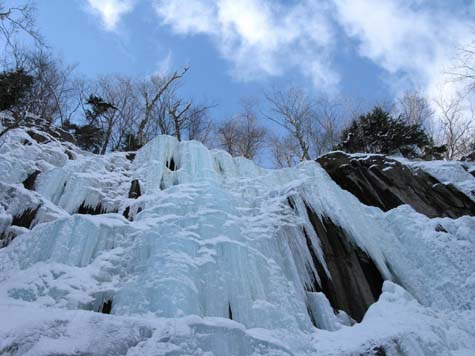 Icy cliffs (photo by Mark Malnati)