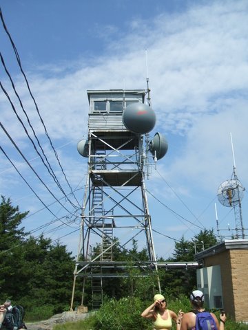 Fire tower on Belknap Mountain (photo by Charlie Raeburn)