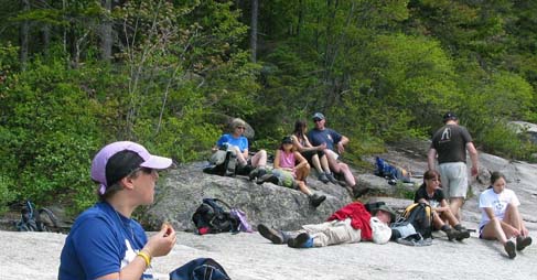 SDH at Thoreau Falls (photo by Mark Malnati)