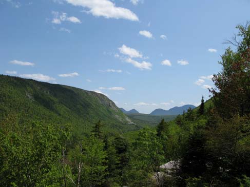 View of Whitewall Mountain and the valley from the AMC hut (photo by Mark Malnati)