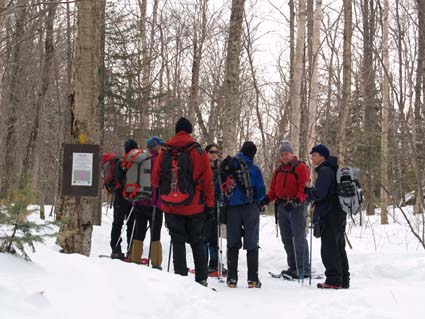 SDH at the Osceola trail junction (photo by Sharon Sierra)