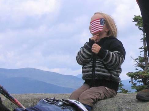 5-year-old hiker on Mount Jackson (photo by Mark Malnati)