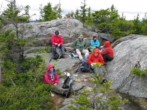 Lunch on Mt. Percival's summit (photo by Mark Malnati)