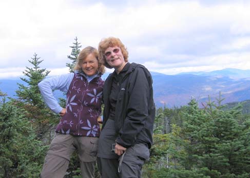 Diane and Mary on Mt. Nancy (photo by Mark Malnati)