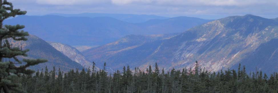 Crawford Notch with Webster Cliffs on the right (photo by Mark Malnati)