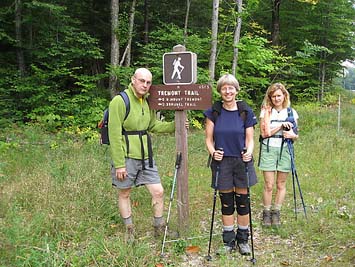 At the Mt. Tremont trailhead (photo by Sue Murphy)