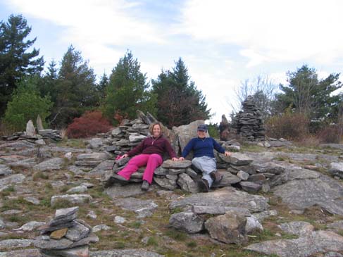 Rock chairs and cairns (photo by Dennis Marchand)